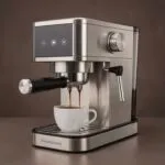 Cafetière expresso INOX 3 en1 20Bar 1450W '' Poudre + Capsules + Cappuccino'' Multismart MS-CF1313 – آلة قهوة مولتي سمارت 1450 واط إينوكس MS-CF1313