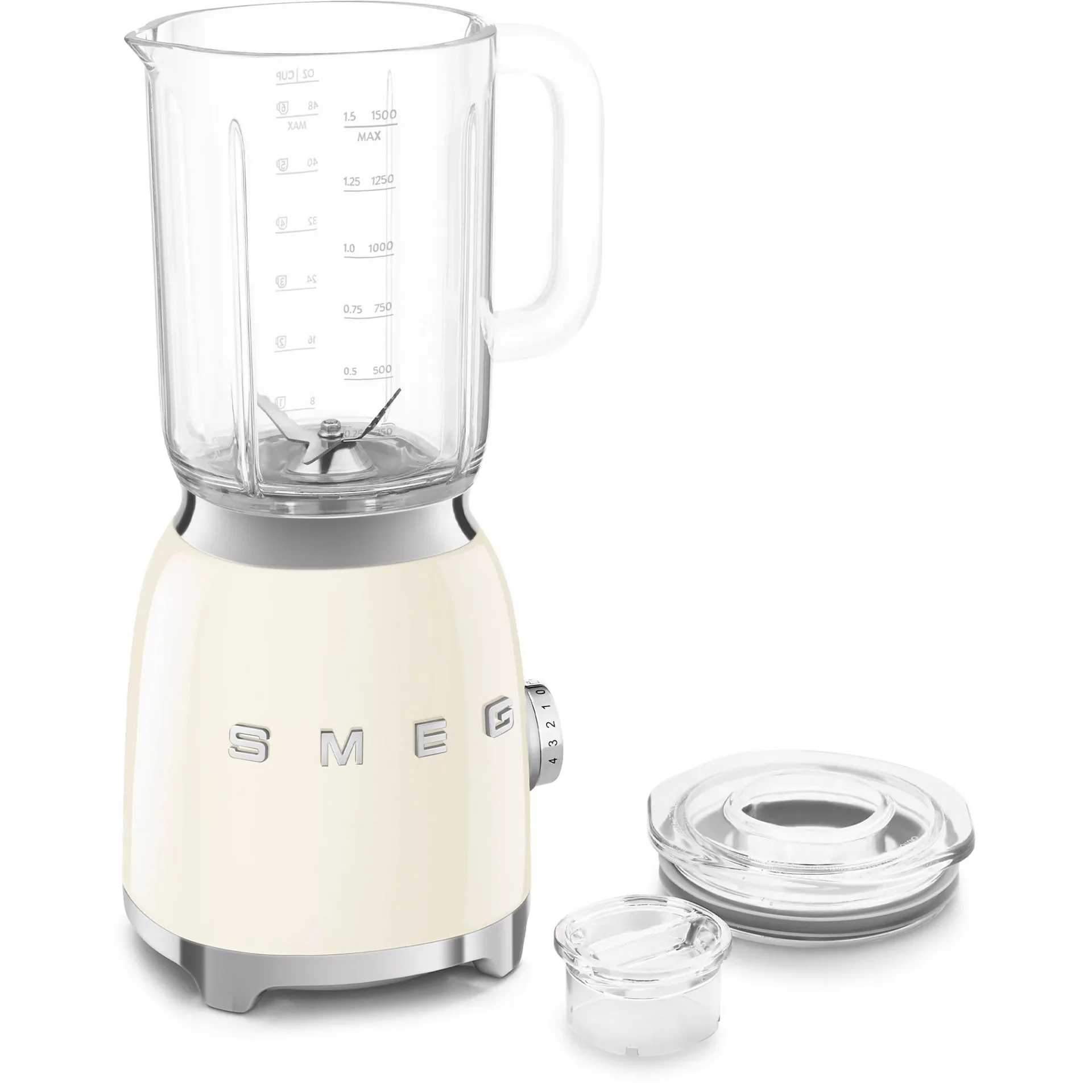 Blender SMEG Original 1.5L 800W Préparations chaudes ET froides SMEG BLF03CREU Crème – Image 7
