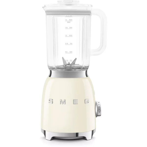 Blender SMEG Original 1.5L 800W Préparations chaudes ET froides SMEG BLF03CREU Crème – Image 2