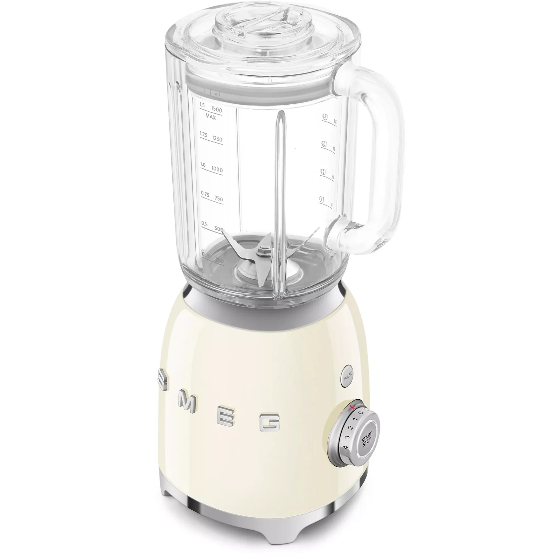 Blender SMEG Original 1.5L 800W Préparations chaudes ET froides SMEG BLF03CREU Crème – Image 8