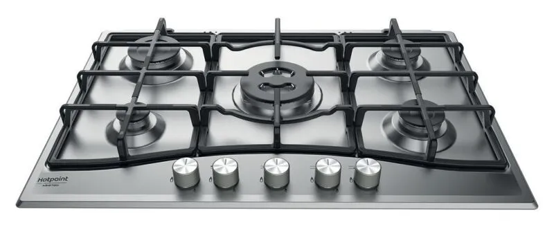 Plaques de cuisson à gaz encastrables 75 cm Hotpoint Ariston PCN 751 T/IX/HA