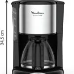 Cafetière avec filtre inox Moulinex Programmable 1,25 L, 10 à 15 tasses, Moulinex FG362810 Noir – آلة قهوة مولينكس 1.25 لتر أسود إينوكس FG362810