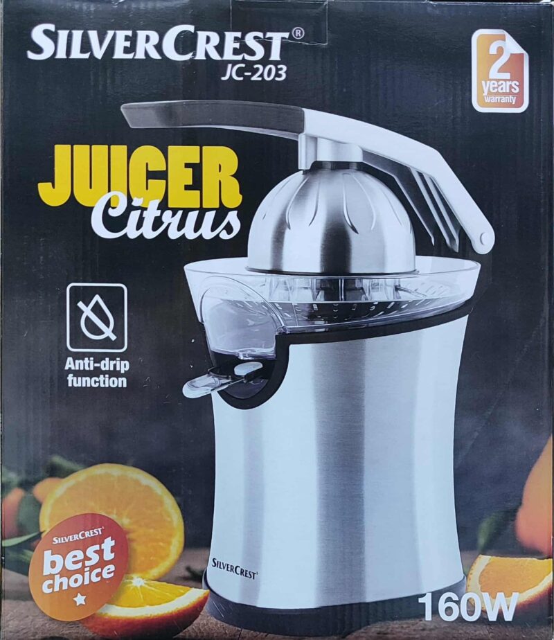 Presse-agrumes inox Pro 160 W SilverCrest JC-203