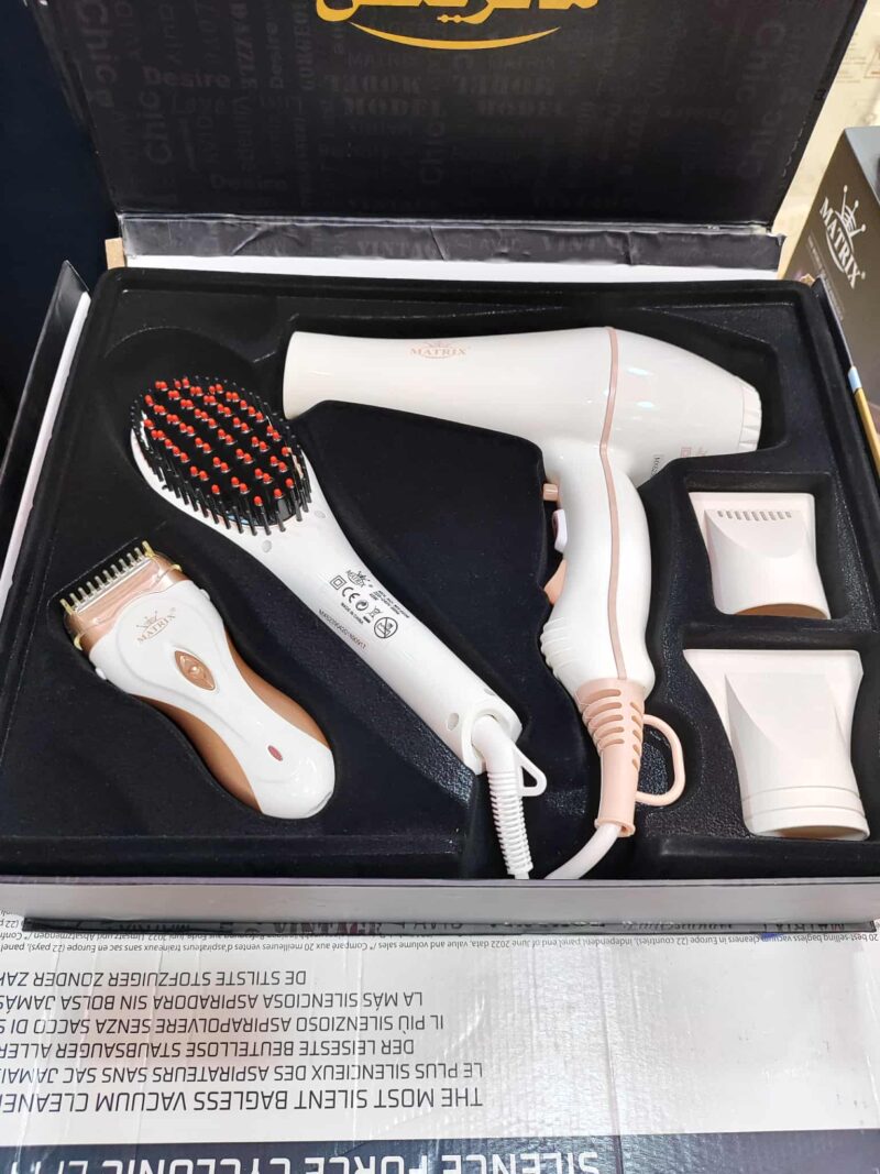 Pack Beauté 3 en1 professionnel Keratin Protech 2000W Céramique Matrix MX-6239