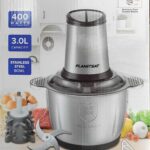 Hachoir inox 2 en 1 - 04 Lames 03L 400W PlanetSat PMC-1970 – مفرمة لحم بلانيت سات 03 لتر 400 واط إينوكس PMC-1970