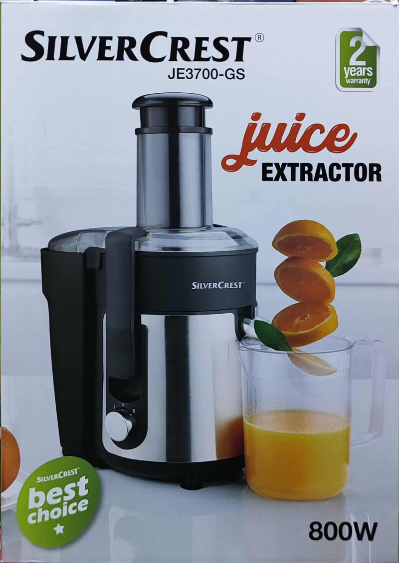 Centrifugeuse inox professionnel 800W SilverCrest JE3700-GS