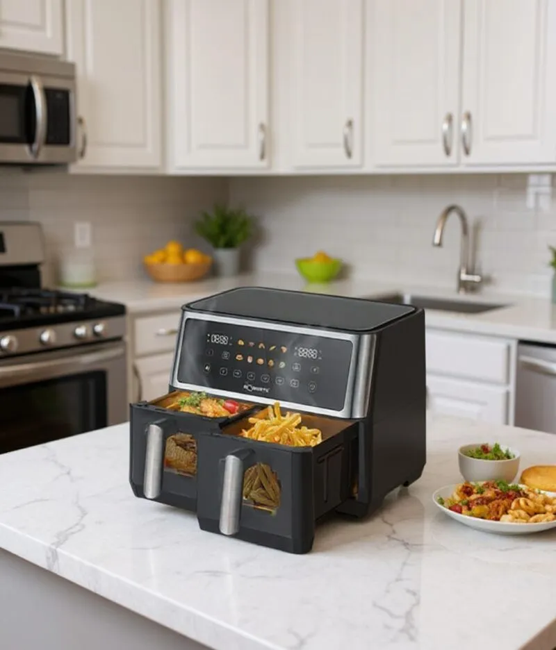 Airfryer 10 Litres 2850W Tactile Avec Fenêtre Robuste AF10