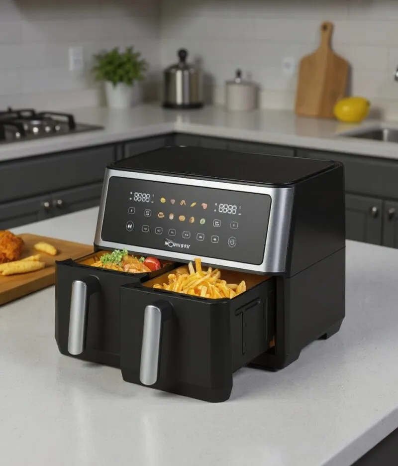 Airfryer 10 Litres 2850W Tactile Avec Fenêtre Robuste AF10