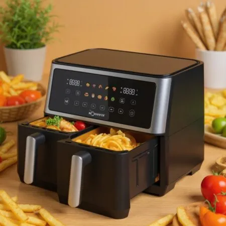 Airfryer 10 Litres 2850W Tactile Avec Fenêtre Robuste AF10