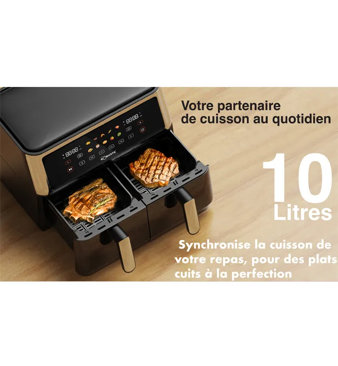 Airfryer 10 Litres 2850W Tactile Avec Fenêtre Robuste AF10