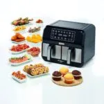 Airfryer À Double Zone Avec Écran Tactile 3L 1700W Kenwood HFM75 – قلاية هوائية كينوود 3 لتر 1700 واط