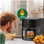 Airfryer 8 Litres 2000W Tactile Avec Fenêtre Robuste AF8 – قلاية هوائية روبوست 8 لتر 2000 واط
