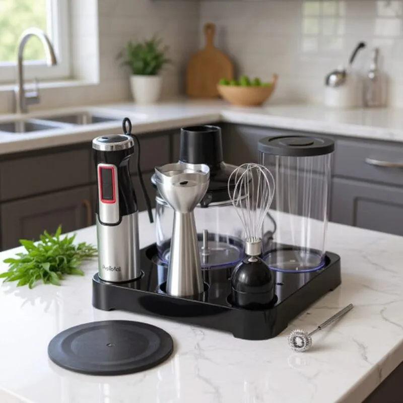 Mixeur Plongeant INOX Multifonctions 6 en 1 - 1200W ProTefal FY8020A