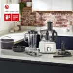 Robot Multifonction 1000W 3L 2 Vitesses Kenwood FDP65.450WH – عجانة كهربائية كينوود 3 لتر 1000 واط