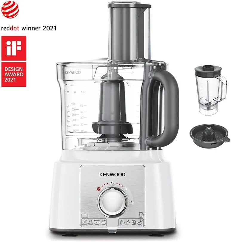 Robot Multifonction 1000W 3L 2 Vitesses Kenwood FDP65.450WH