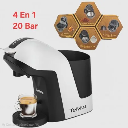 Cafetière 4 en 1 Multi-Capsules 20 Bar 1400W ProTefal