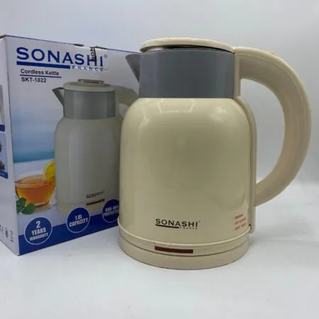 Bouilloire électrique Sans fil 1,8 Litre 1500W Sonashi SKT-1822