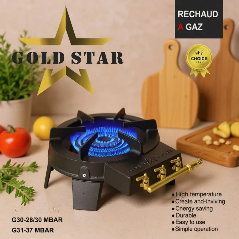 Tabouna Réchaud à Gaz 2 Feux GoldStar