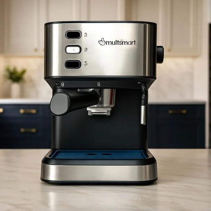 Machine a Café inox Expresso 3en1 Café Poudre + Capsules + cappuccino 20 Bars 850W 1.5L MultiSmart MS-CF2201