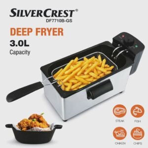 Friteuse inox 3L 1800W SilverCrset DF7710B-GS