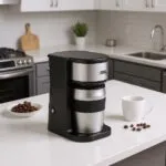 Cafetière Electrique avec Shop et Filtre Lavable 750W 420ML Café Poudre AMJ SK-04028 – آلة قهوة 750 واط SK-04028