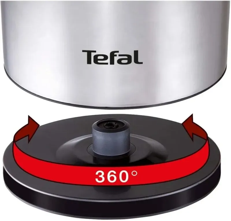 Bouilloire électrique en inox Sans Fil  1,7 L 2200 W Tefal KI110F