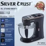 Petrin Double Crochet Multi-Programes Touch Pro 8 L 1900W SilverTrust 1551T – عجانة كهربائية 8 لتر 1900 واط