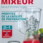 Blender 2 en 1 En plastique 1.5L 400W Rhinos Y44 – خلاط كهربائي راينوس 1.5 لتر 400 واط
