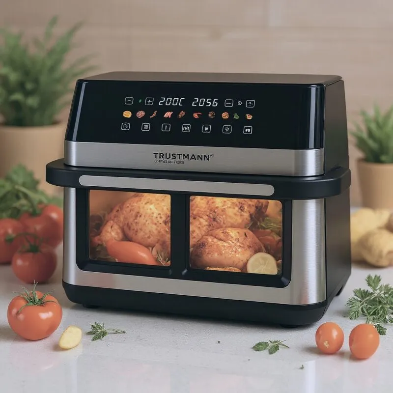 AirFryer inox XXL 12 L 2200W Multiprogrammes Trustmann TM-AF002