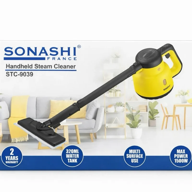 Nettoyeur à vapeur 1500W 14 accessoires cable 3m SONASHI STC-9039