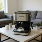 Machine a Café inox Expresso 3en1 Café Poudre + Capsules + cappuccino 20 Bars 850W 1.5L MultiSmart MS-CF2201 – آلة قهوة مولتي سمارت 1.5 لتر 850 واط إينوكس MS-CF2201