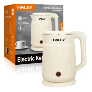 Bouilloire électrique Sans Fil en inox 2L 1500W Beige Haley HY-8963