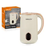 Bouilloire électrique Sans Fil en inox 2.5L 2000W Beige Haley HY-8915 – غلاية ماء كهربائية هالي 2.5 لتر 2000 واط بيج إينوكس HY-8915