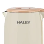 Bouilloire électrique Sans Fil en inox 2.5L 2000W Beige Haley HY-8915 – غلاية ماء كهربائية هالي 2.5 لتر 2000 واط بيج إينوكس HY-8915