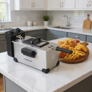 Friteuse inox 3L 2000W PlanetSat PSDF-301 Garantie 24 Mois