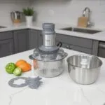 Hachoir 5L 2bols 1000 W avec éplucheur d’ail UNIPRO – مفرمة لحم يونيبرو 5 لتر 1000 واط
