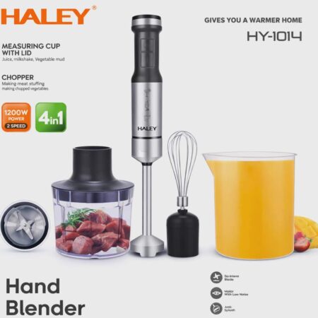 Mixeur plongeant inox 4 en 1 - 1200W 04 Lames HALEY HY-1014