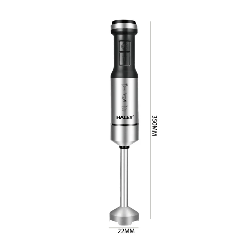 Mixeur plongeant inox 4 en 1 - 1200W 04 Lames HALEY HY-1014