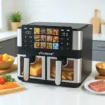 AirFryer 8L 02 Pannier 4L+4L 1000W+1000W Avec Tablet MultiSmart MS-AF6108 – قلاية هوائية مولتي سمارت 8 لتر 1000 واط MS-AF6108
