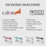 Machine a Coudre 24 Point Multifonction Calor NRJ 989 – آلة خياطة كالور