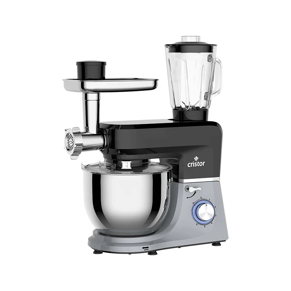 Pétrin CRISTOR Multi Fonctions -7 L-1400 W Noir et Gris Cristor KPM50DGN