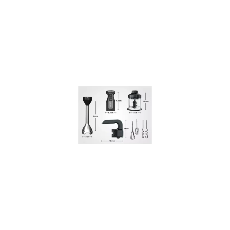 Kit Mixeur Plongeant Hachoir Batteur Base Multifonction 850W Ninja Original CI100EU