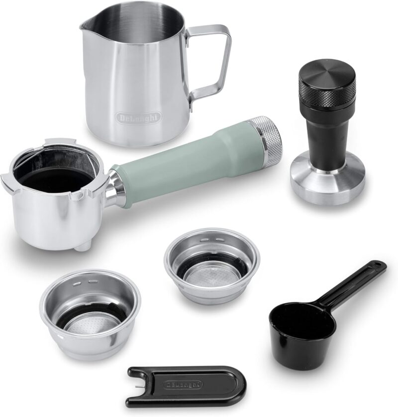 Cafetière DELONGHI Digital Original Avec Accessoires Dedica DUO EC890.GR vert