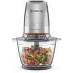 Hachoir Multifonction Kenwood original 500W Avec Bol En Verre 600Ml Avec Lame Quadruple CHP62.470SI – مفرمة لحم كينوود 500 واط زجاج