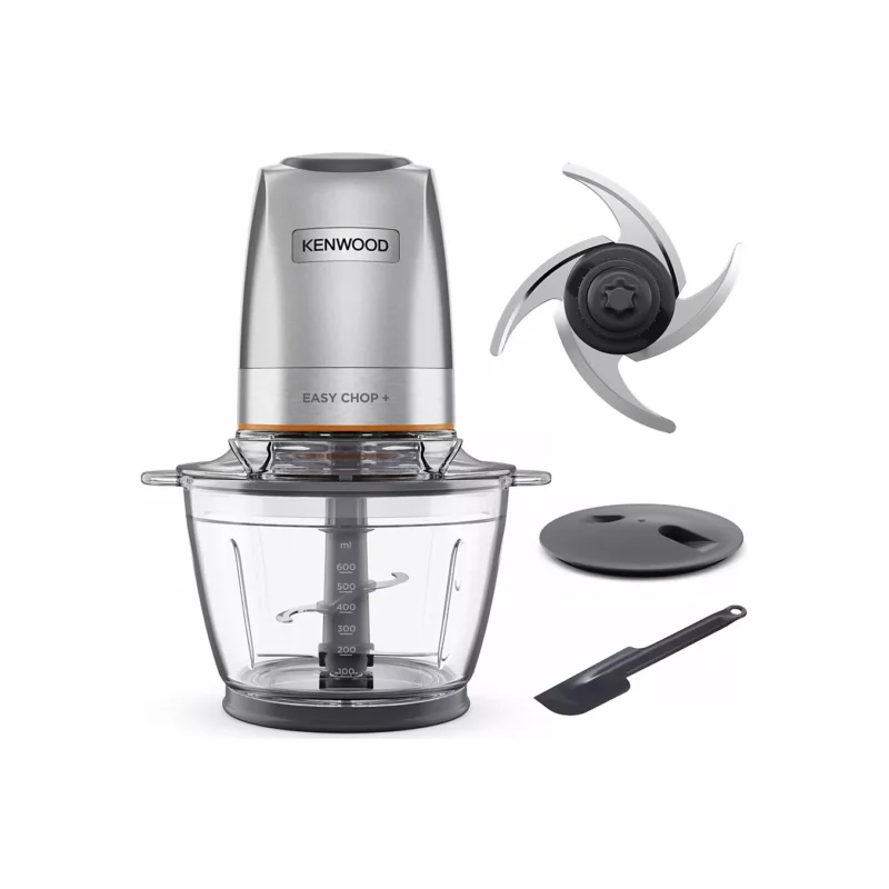 Hachoir Multifonction Kenwood original 500W Avec Bol En Verre 600Ml Avec Lame Quadruple  CHP62.470SI