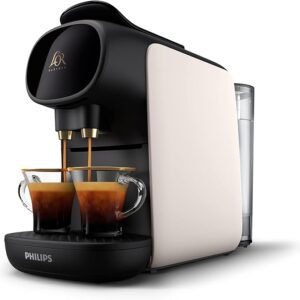 Machine à Café à Capsules Blanc Reconnaissance des Capsules Doubles Philips L’Or Barista Sublime LM9012/00