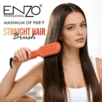Brosse Lissante Chauffante KERATIN Avec Contrôle De Température avec écran LCD ENZO Original PROMAX EN-9921 – مكواة شعر إنزو EN-9921