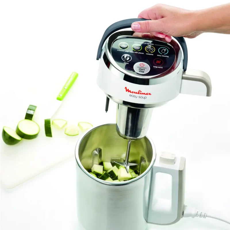 Blender Chauffant Moulinex Original En Inox 1.2L Avec 5 Programmes 1000W Easy Soup Moulinex LM841110
