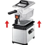 Friteuse inox Tefal 4 L - 2400W Avec minuteur mécanique Tefal Original Filtra Pro FR516110 – قلاية هوائية تيفال 4 لتر 2400 واط إينوكس FR516110