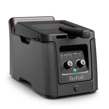 Friteuse classique Tefal Origial Clear Duo Friteuse, Moins de fumee et d'odeurs,Noir, FR600810